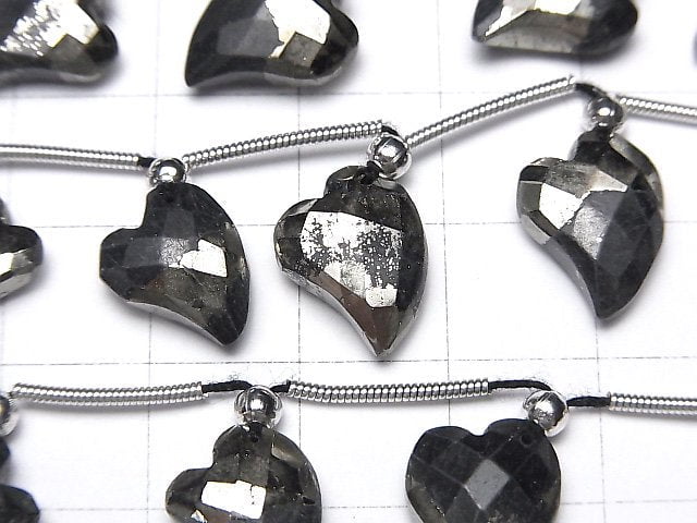 [Video] Matrix Pyrite Heart cut 1 strand (10pcs)