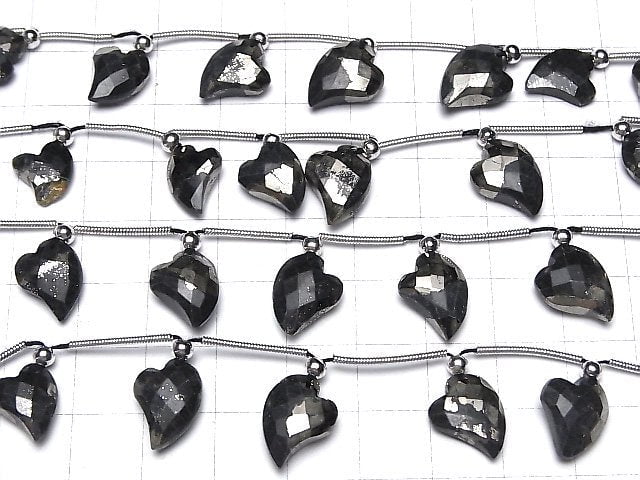 [Video] Matrix Pyrite Heart cut 1 strand (10pcs)