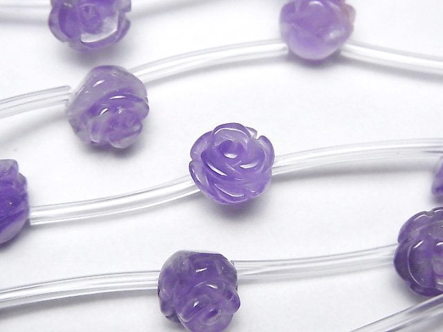 [Video]Amethyst AA++ Rose 10mm half or 1strand beads (aprx.13inch/31cm)