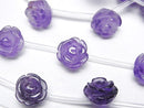 [Video]Amethyst AA++ Rose 12mm half or 1strand beads (aprx.12inch/30cm)