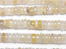 [Video]Rutilated Quartz AA Rondelle (Heishi) 1strand beads (aprx.14inch/34cm)