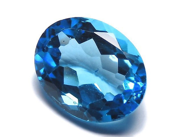 [Video][One of a kind] High Quality Swiss Blue Topaz AAA Loose stone Faceted 1pc NO.23