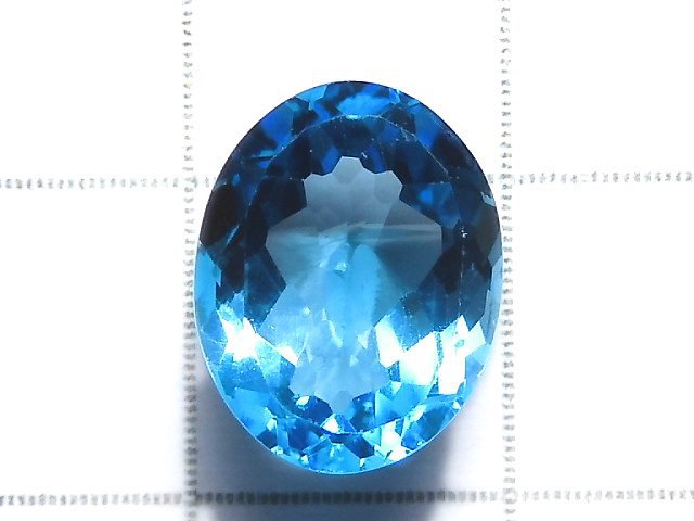 [Video][One of a kind] High Quality Swiss Blue Topaz AAA Loose stone Faceted 1pc NO.23