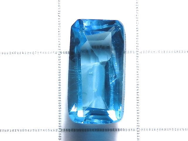 [Video][One of a kind] High Quality Swiss Blue Topaz AAA Loose stone Faceted 1pc NO.24