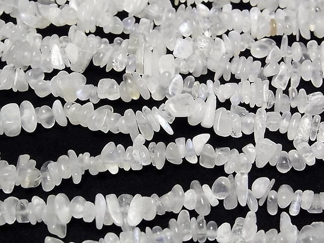 [Video] Royal Blue Moonstone AA Chips (Small Nugget) 1-strand beads (approx. 30 inches/76 cm)