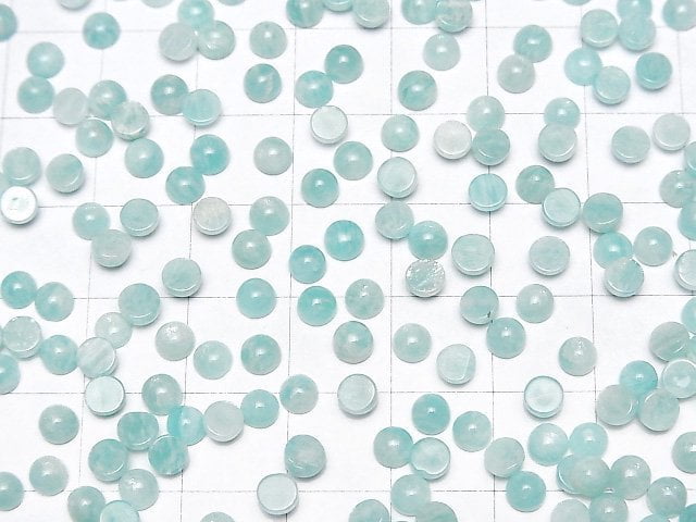 [Video] Amazonite AA++ Round Cabochon 4x4mm 10pcs