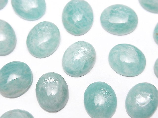 [Video]Amazonite AA++ Oval Cabochon 12x10mm 3pcs