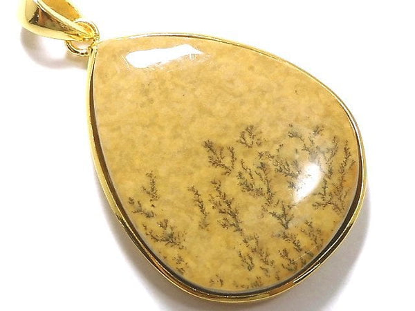 [Video][One of a kind] Dendrite Jasper Pendant 18KGP NO.29