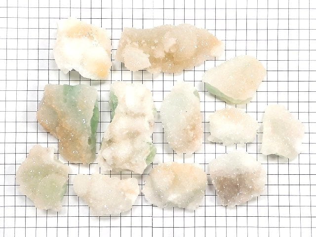 [Video][One of a kind] Fluorite x Quartz Cluster 12pcs Set NO.2