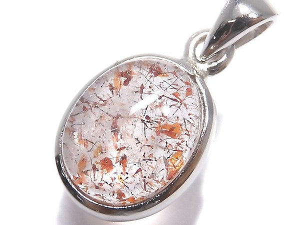 [Video][One of a kind] High Quality Lepidocrocite in Quartz AAA Pendant Silver925 NO.101