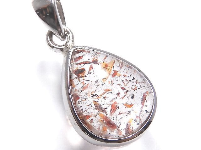 [Video][One of a kind] High Quality Lepidocrocite in Quartz AAA Pendant Silver925 NO.102