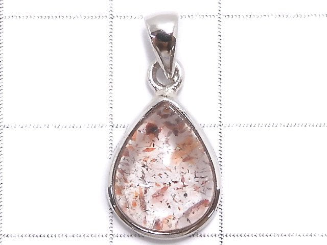 [Video][One of a kind] High Quality Lepidocrocite in Quartz AAA Pendant Silver925 NO.102