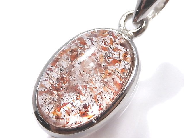 [Video][One of a kind] High Quality Lepidocrocite in Quartz AAA Pendant Silver925 NO.103