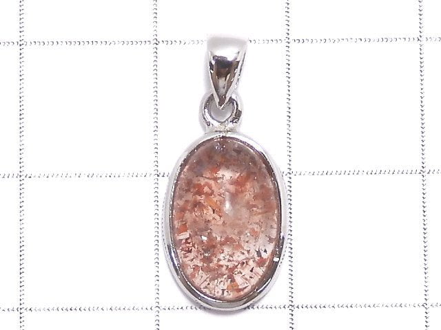 [Video][One of a kind] High Quality Lepidocrocite in Quartz AAA Pendant Silver925 NO.103