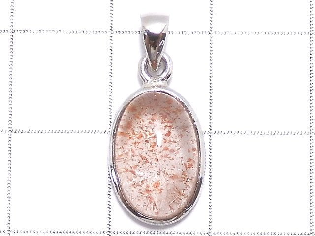 [Video][One of a kind] High Quality Lepidocrocite in Quartz AAA Pendant Silver925 NO.105