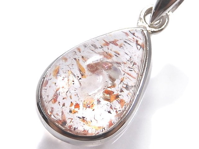 [Video][One of a kind] High Quality Lepidocrocite in Quartz AAA Pendant Silver925 NO.106