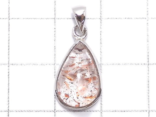 [Video][One of a kind] High Quality Lepidocrocite in Quartz AAA Pendant Silver925 NO.106