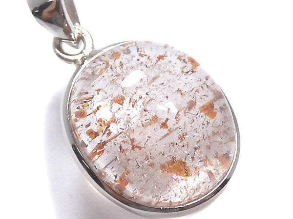 [Video][One of a kind] High Quality Lepidocrocite in Quartz AAA Pendant Silver925 NO.108