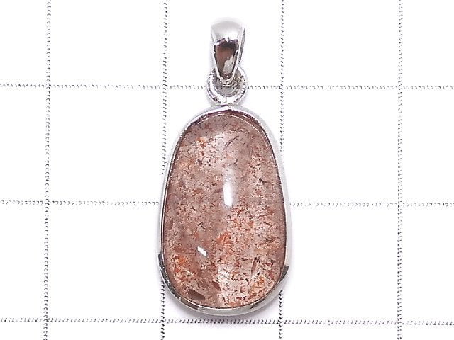 [Video][One of a kind] High Quality Lepidocrocite in Quartz AAA Pendant Silver925 NO.109