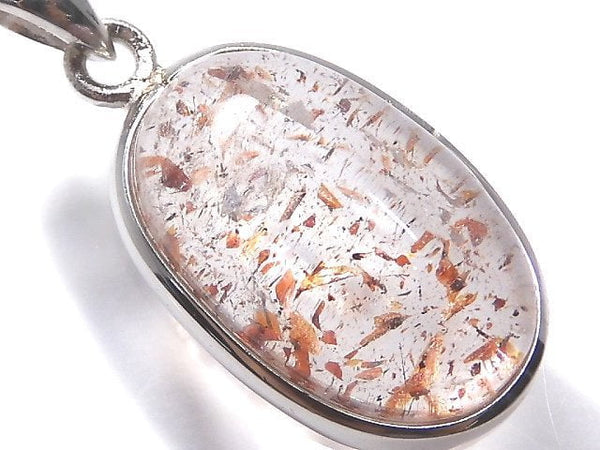 [Video][One of a kind] High Quality Lepidocrocite in Quartz AAA Pendant Silver925 NO.110