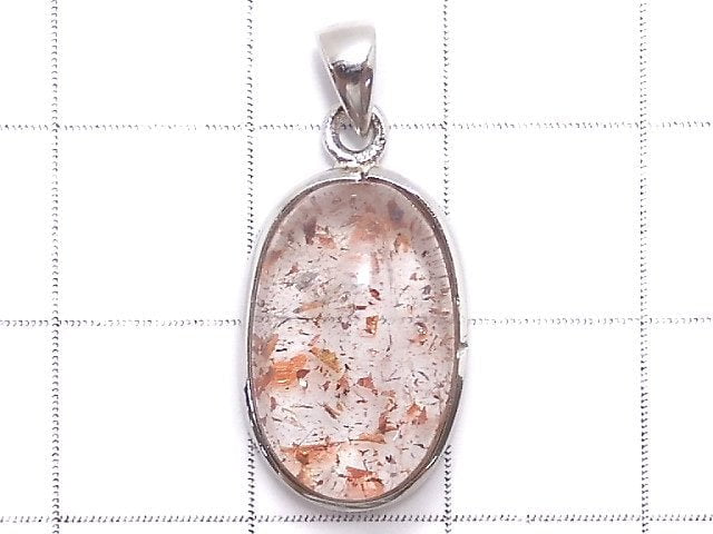 [Video][One of a kind] High Quality Lepidocrocite in Quartz AAA Pendant Silver925 NO.110