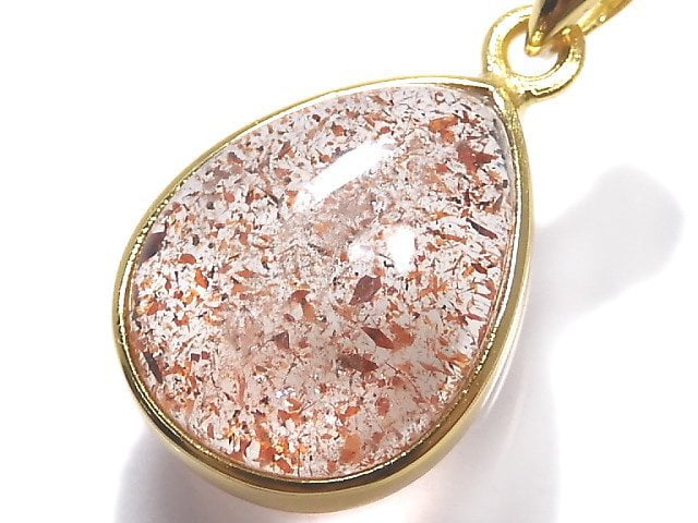 [Video][One of a kind] High Quality Lepidocrocite in Quartz AAA Pendant 18KGP NO.119