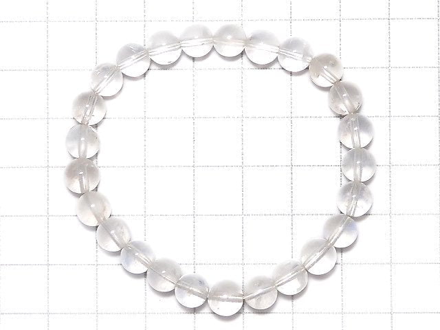 [Video][One of a kind] High Quality Royal Blue Moonstone AAA- Round 7mm Bracelet NO.3