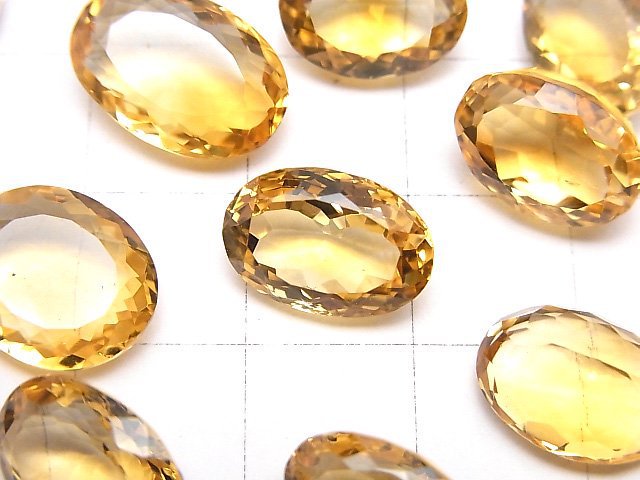 [Video]High Quality Citrine AAA Oval Faceted Size Mix 3pcs