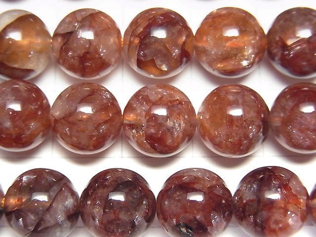 [Video] Red Hematite Quartz AAA Round 10mm half or 1strand beads (aprx.15inch/37cm)