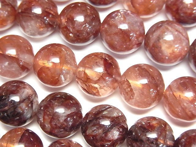 [Video] Red Hematite Quartz AAA Round 12mm half or 1strand beads (aprx.15inch/36cm)