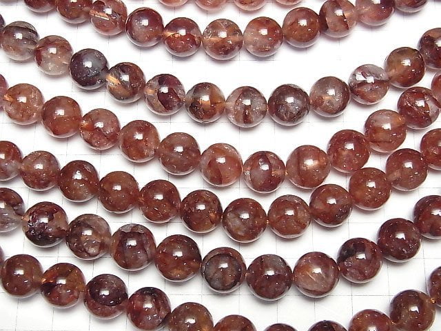 [Video] Red Hematite Quartz AAA Round 12mm half or 1strand beads (aprx.15inch/36cm)