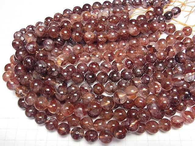 [Video] Red Hematite Quartz AAA Round 12mm half or 1strand beads (aprx.15inch/36cm)