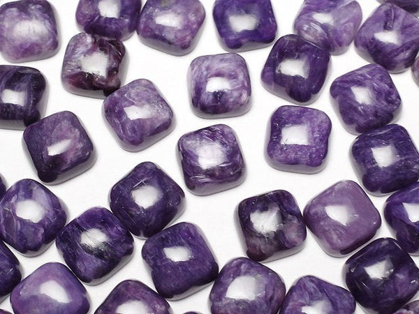 [Video]Charoite AA++ Square Cabochon 8x8mm 2pcs