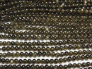 [Video] Golden Obsidian AAA Round 2.5mm 1strand beads (aprx.15inch/38cm)