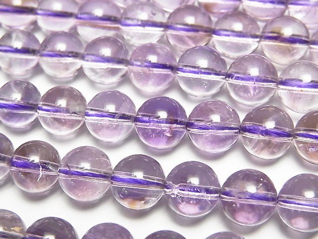 [Video] Amethyst x Smoky AA+ Round 8mm 1strand beads (aprx.15inch/36cm)