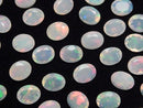 [Video] High Quality Ethiopian Opal AAA Loose Stone Oval Faceted 10x8mm 2pcs