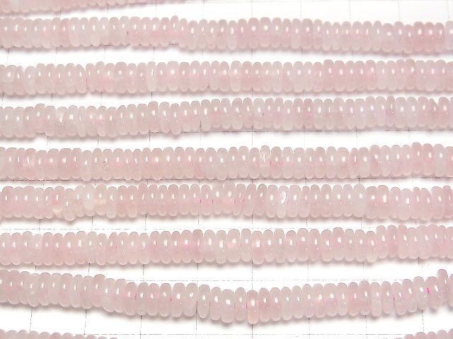 [Video]Rose Quartz AA++ Rondelle 6x6x2mm 1strand beads (aprx.15inch/37cm)