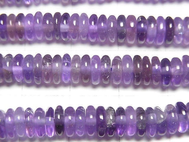 [Video]Amethyst AA+ Roundel 6x6x2mm half or 1strand beads (aprx.15inch/36cm)