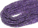 [Video]Amethyst AA+ Rondelle 6x6x2mm half or 1strand beads (aprx.15inch/36cm)