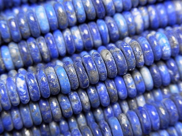 [Video] Lapislazuli AA Roundel 6x6x2mm 1strand beads (aprx.15inch/37cm)