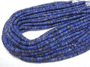[Video] Lapislazuli AA+ Rondelle 6x6x2mm half or 1strand beads (aprx.15inch/36cm)