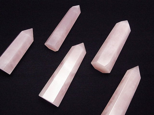 [Video] Rose Quartz AA++ Point (Hexagonal Column) 1pc