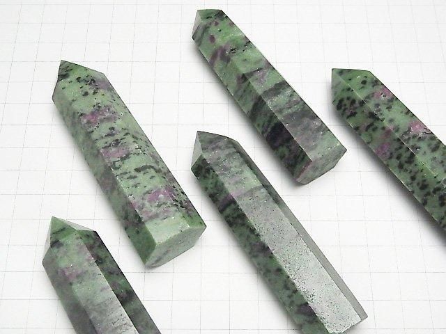 [Video] Ruby Inzoisite Point (Hexagonal Prism) 1pc