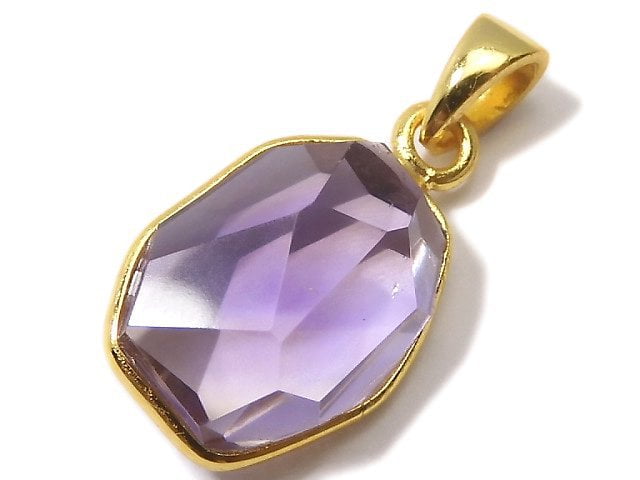 [Video][One of a kind] High Quality Ametrine AAA- Faceted Pendant 18KGP NO.231