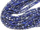 [Video] Lapislazuli AA+ Rectangle Faceted Tube 1strand beads (aprx.13inch/33cm)