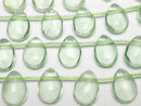 [Video] Green Fluorite AAA- Pear shape (Smooth) 14x10x6mm half or 1strand beads (aprx.7inch/18cm)