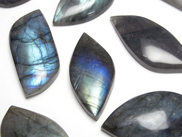 [Video]Labradorite AAA- Undrilled Marquise Size Mix 3pcs