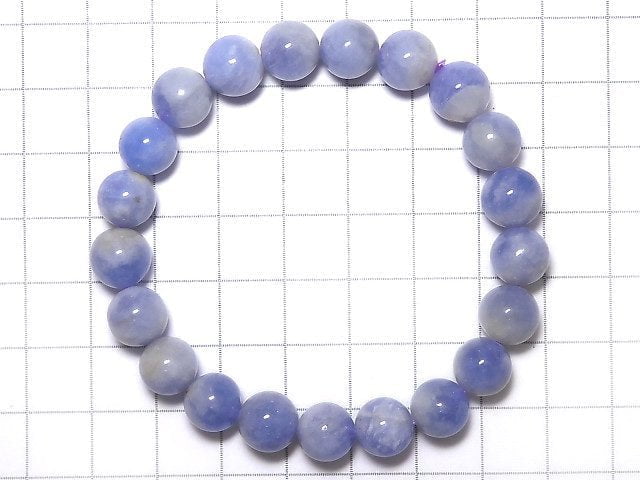 [Video][One of a kind] Hackmanite Round 9mm Bracelet NO.107