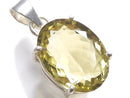 [Video][One of a kind] High Quality Lemon Quartz AAA Faceted Pendant Silver925 NO.27