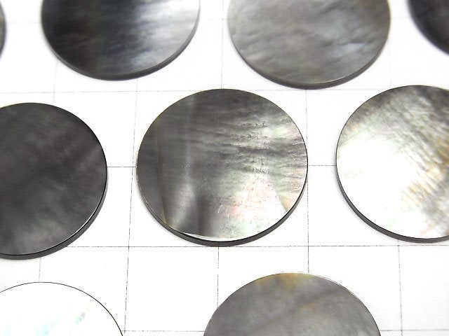 [Video] High Quality Black Shell (Black-lip Oyster) AAA Undrilled Coin 20x20mm 2pcs